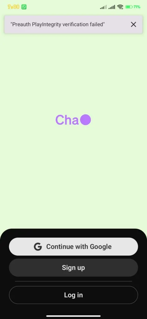 ChatGPT 登录错误页面