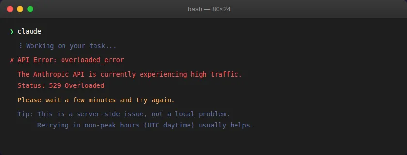 overloaded_error 终端报错示例
